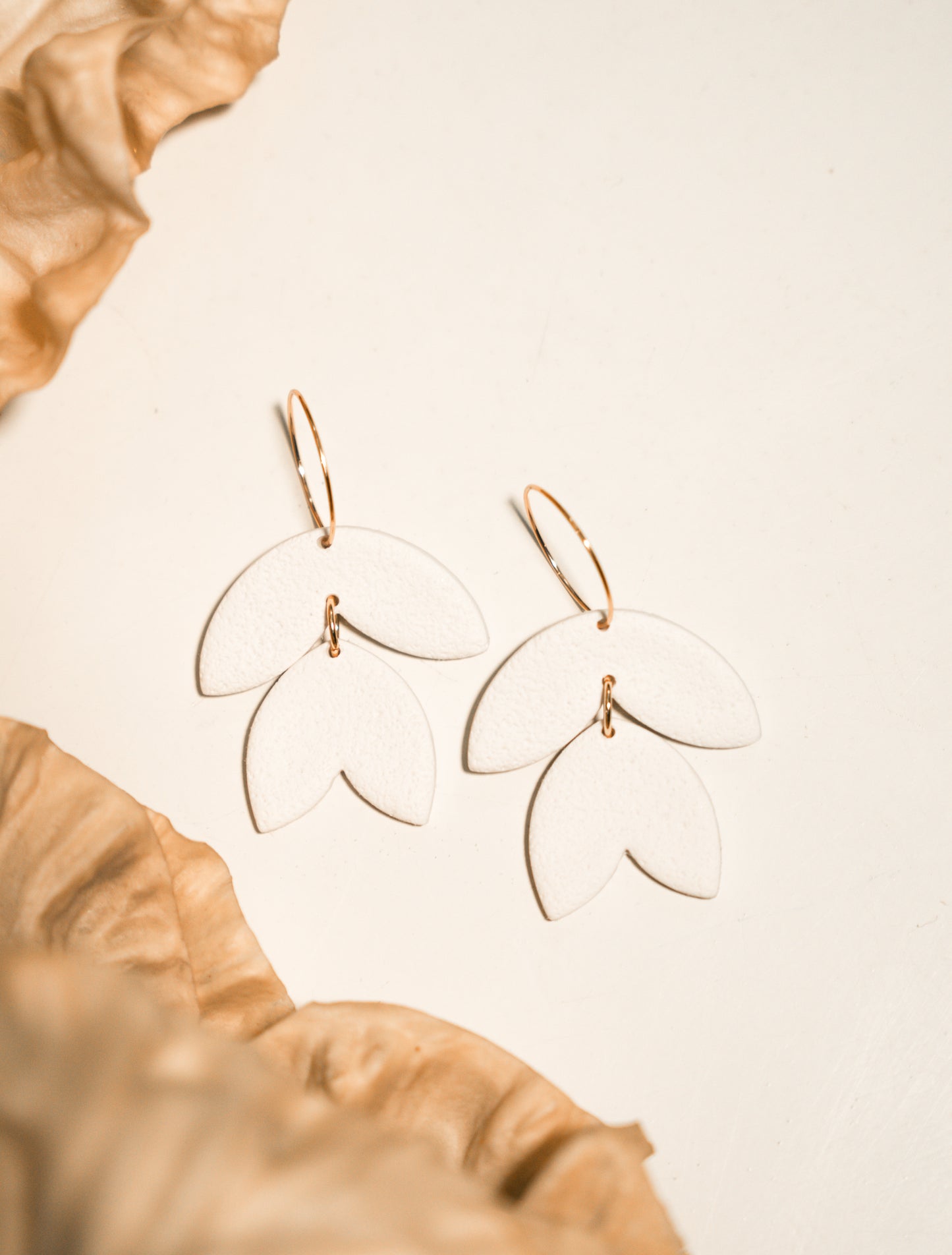 Flower leaf hoops